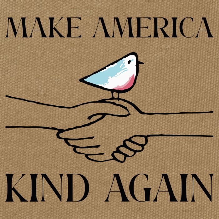 Make America Kind Again Cotton Canvas Backpack