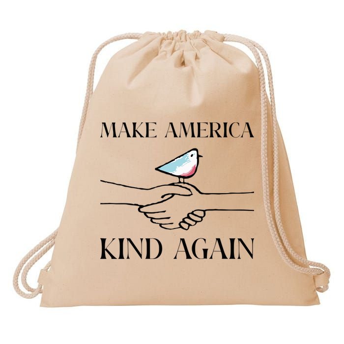 Make America Kind Again Drawstring Bag