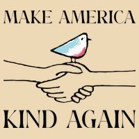 Make America Kind Again Drawstring Bag