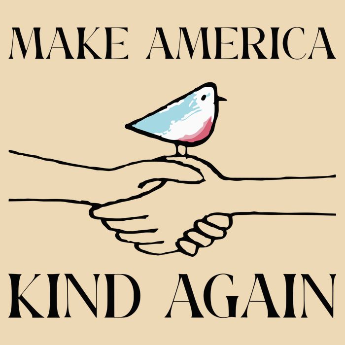 Make America Kind Again Drawstring Bag