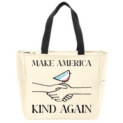 Make America Kind Again Zip Tote Bag