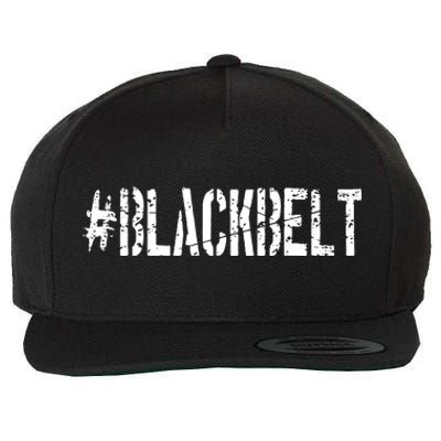 Martial Arts Karate Black Belt Wool Snapback Cap