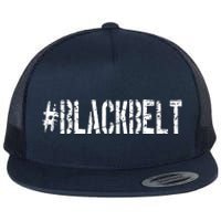 Martial Arts Karate Black Belt Flat Bill Trucker Hat