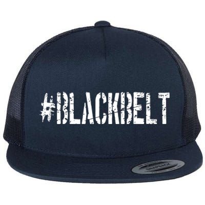 Martial Arts Karate Black Belt Flat Bill Trucker Hat