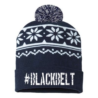 Martial Arts Karate Black Belt USA-Made Snowflake Beanie