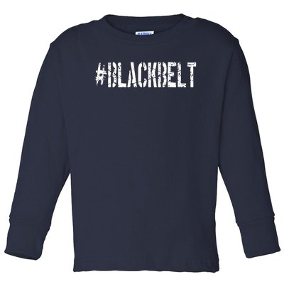 Martial Arts Karate Black Belt Toddler Long Sleeve Shirt