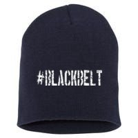 Martial Arts Karate Black Belt Short Acrylic Beanie