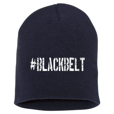 Martial Arts Karate Black Belt Short Acrylic Beanie