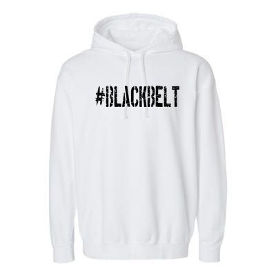 Martial Arts Karate Black Belt Garment-Dyed Fleece Hoodie