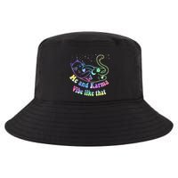 Me And Karma Vibe Like That Lazy Cat Lover Design Cool Comfort Performance Bucket Hat