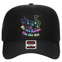 Me And Karma Vibe Like That Lazy Cat Lover Design Trucker Hat