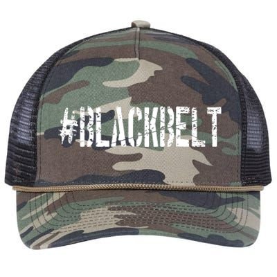 Martial Arts Karate Black Belt Retro Rope Trucker Hat Cap