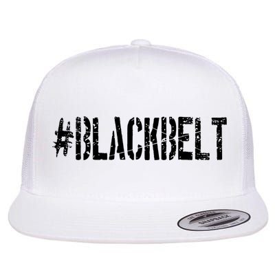 Martial Arts Karate Black Belt Flat Bill Trucker Hat