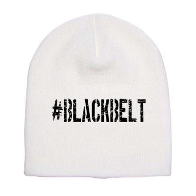 Martial Arts Karate Black Belt Short Acrylic Beanie