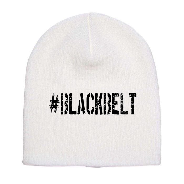 Martial Arts Karate Black Belt Short Acrylic Beanie