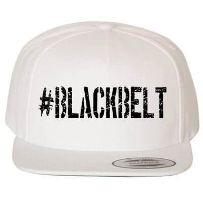 Martial Arts Karate Black Belt Wool Snapback Cap