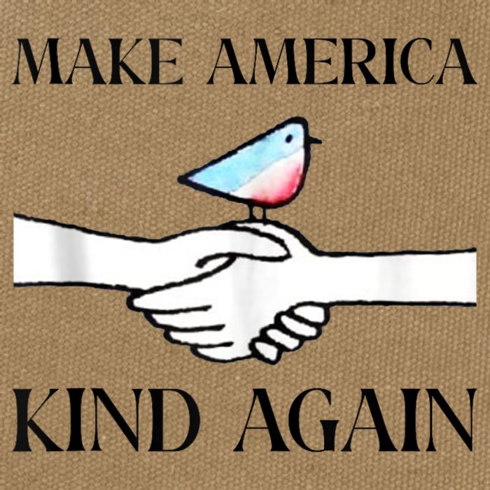 Make America Kind Again Cotton Canvas Backpack
