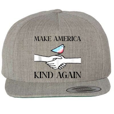 Make America Kind Again Wool Snapback Cap