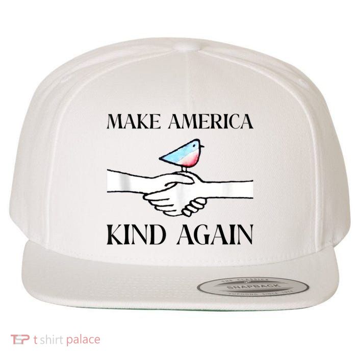 Make America Kind Again Wool Snapback Cap