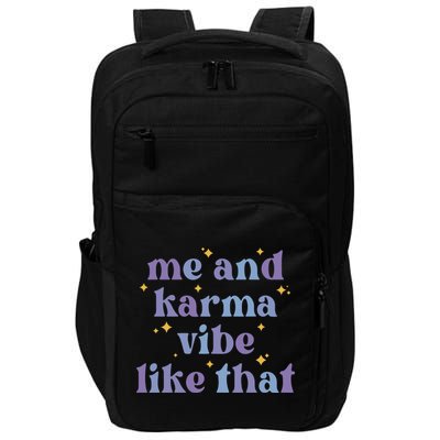 Me And Karma Cat Vibe Like That Impact Tech Backpack