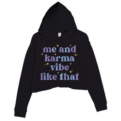 Me And Karma Cat Vibe Like That Crop Fleece Hoodie