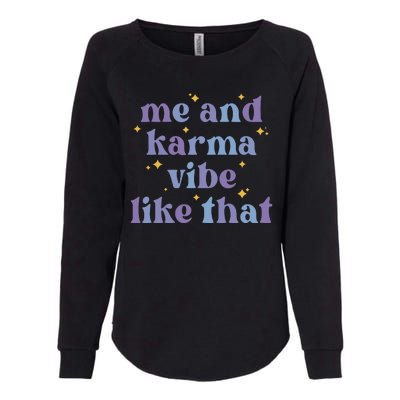 Me And Karma Cat Vibe Like That Womens California Wash Sweatshirt