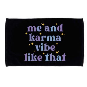 Me And Karma Cat Vibe Like That Microfiber Hand Towel