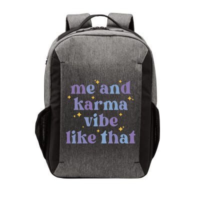 Me And Karma Cat Vibe Like That Vector Backpack