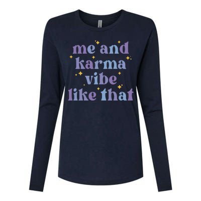 Me And Karma Cat Vibe Like That Womens Cotton Relaxed Long Sleeve T-Shirt