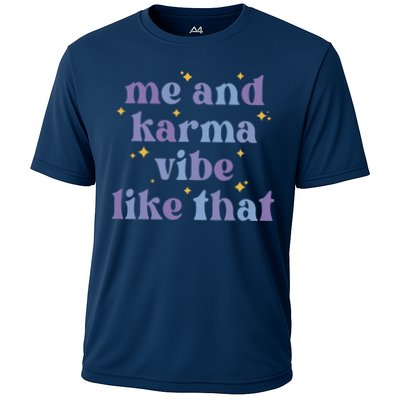 Me And Karma Cat Vibe Like That Cooling Performance Crew T-Shirt