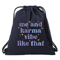 Me And Karma Cat Vibe Like That Drawstring Bag