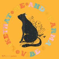 Me An Karma Vibe Like That Funny Cat Lover Pom Pom 12in Knit Beanie