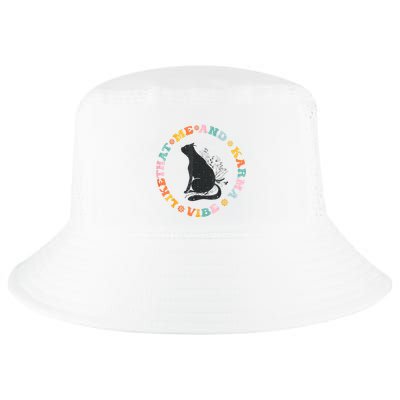 Me An Karma Vibe Like That Funny Cat Lover Cool Comfort Performance Bucket Hat