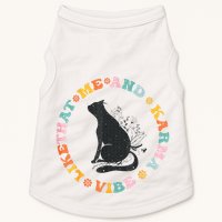 Me An Karma Vibe Like That Funny Cat Lover Doggie Tank