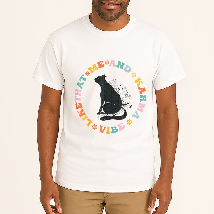 Me An Karma Vibe Like That Funny Cat Lover Tall T-Shirt
