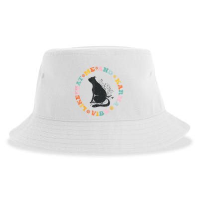 Me An Karma Vibe Like That Funny Cat Lover Sustainable Bucket Hat