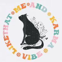 Me An Karma Vibe Like That Funny Cat Lover Bucket Hat
