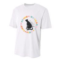 Me An Karma Vibe Like That Funny Cat Lover Youth Performance Sprint T-Shirt