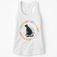 Me An Karma Vibe Like That Funny Cat Lover Womens Tank Top