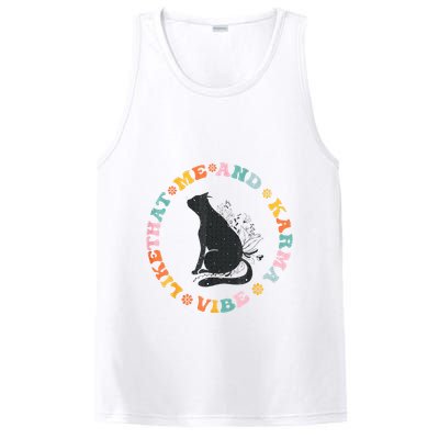 Me An Karma Vibe Like That Funny Cat Lover PosiCharge Competitor Tank