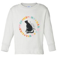 Me An Karma Vibe Like That Funny Cat Lover Toddler Long Sleeve Shirt
