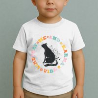 Me An Karma Vibe Like That Funny Cat Lover Toddler T-Shirt