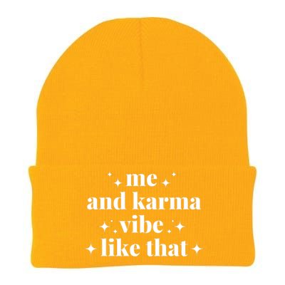 Me And Karma Vibe Like That Knit Cap Winter Beanie