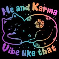 Me And Karma Vibe Like That Karma Kitty Cat Backpack