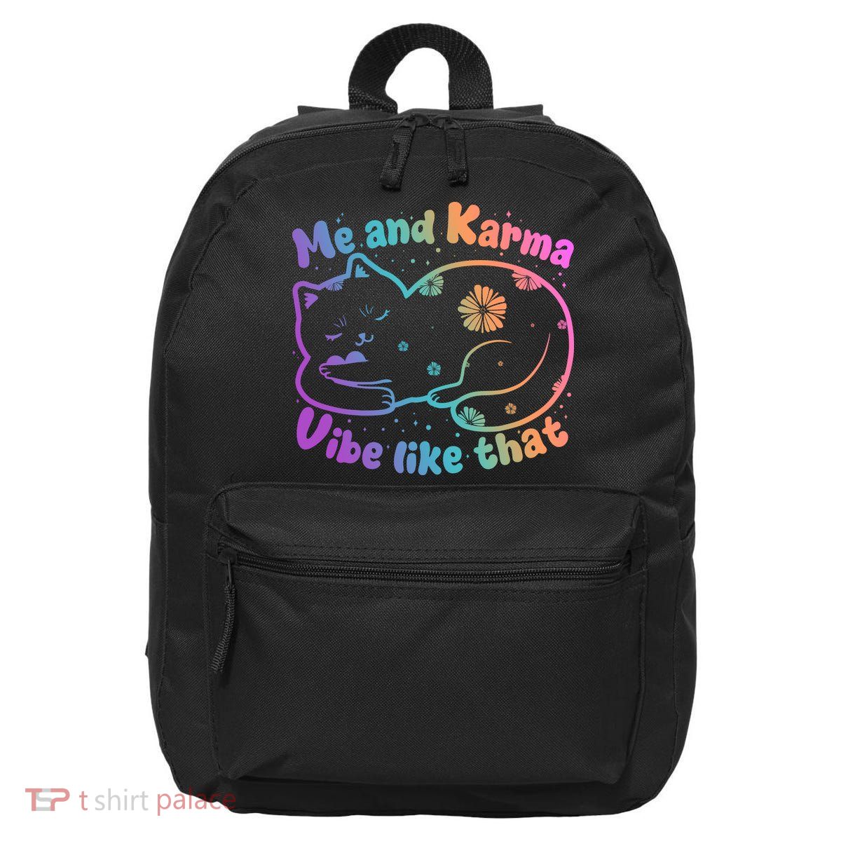 Me And Karma Vibe Like That Karma Kitty Cat 16 in Basic Backpack