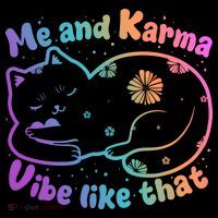 Me And Karma Vibe Like That Karma Kitty Cat 16 in Basic Backpack
