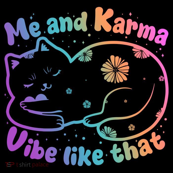 Me And Karma Vibe Like That Karma Kitty Cat Toddler Sweatshirt