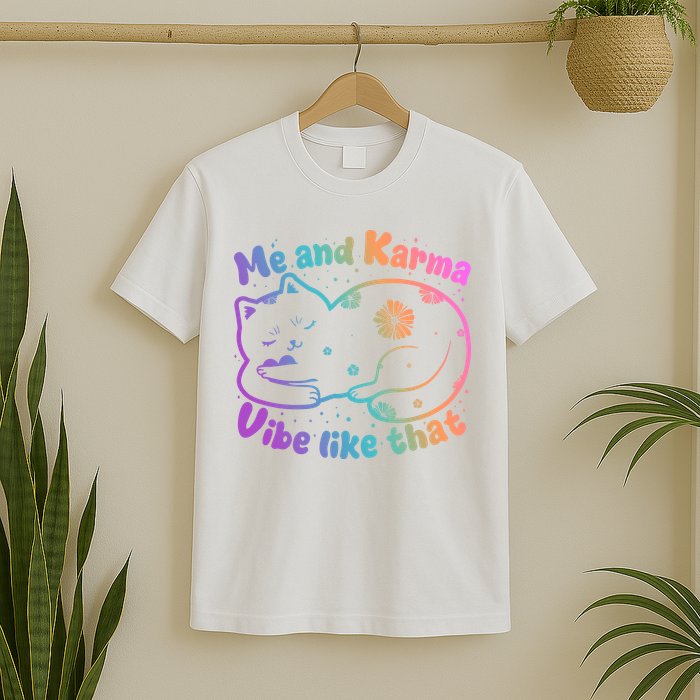 Me And Karma Vibe Like That Karma Kitty Cat T-Shirt