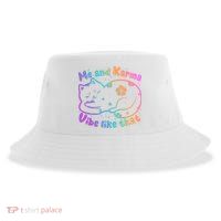 Me And Karma Vibe Like That Karma Kitty Cat Sustainable Bucket Hat
