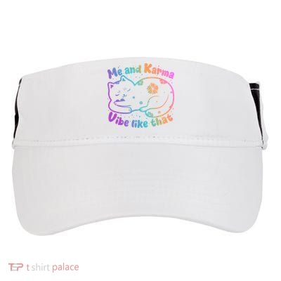 Me And Karma Vibe Like That Karma Kitty Cat Adult Drive Performance Visor